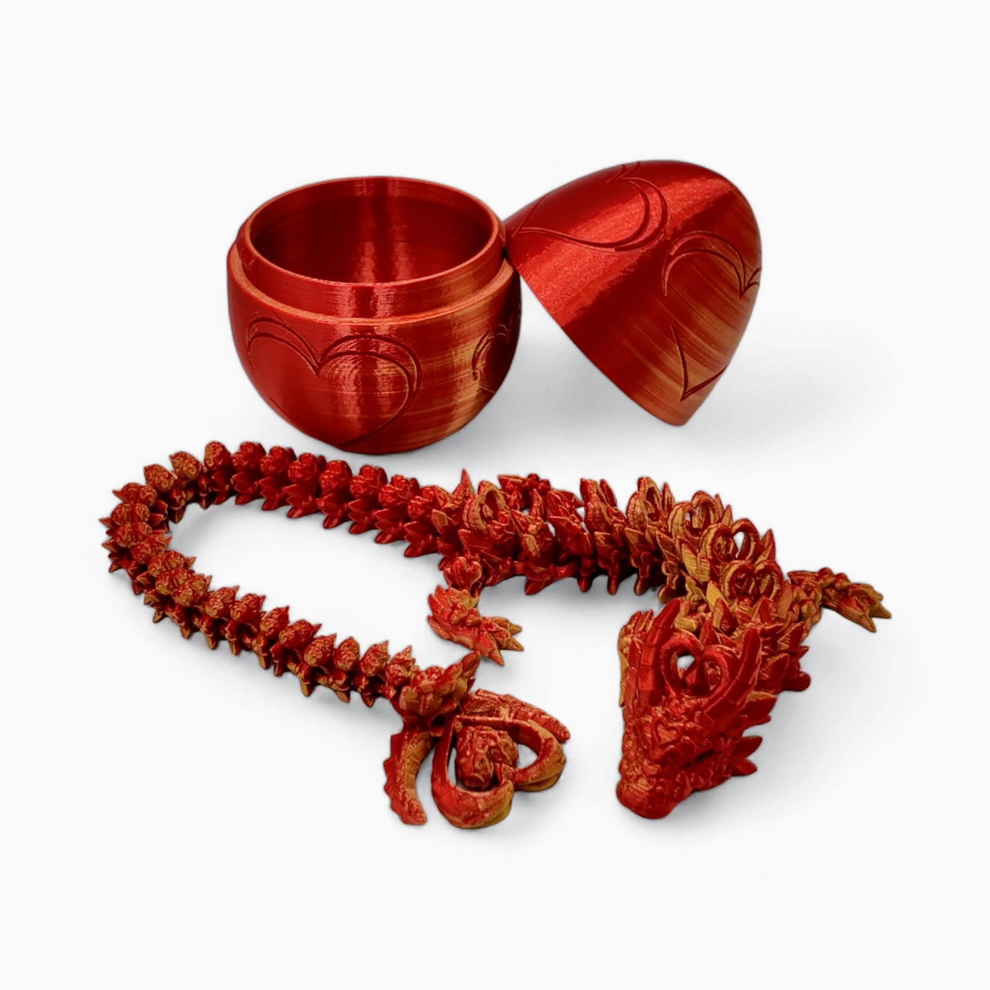 Heart Dragon Egg - 17" Dragons Articulating Joints - Mushroom Themed - Image 44