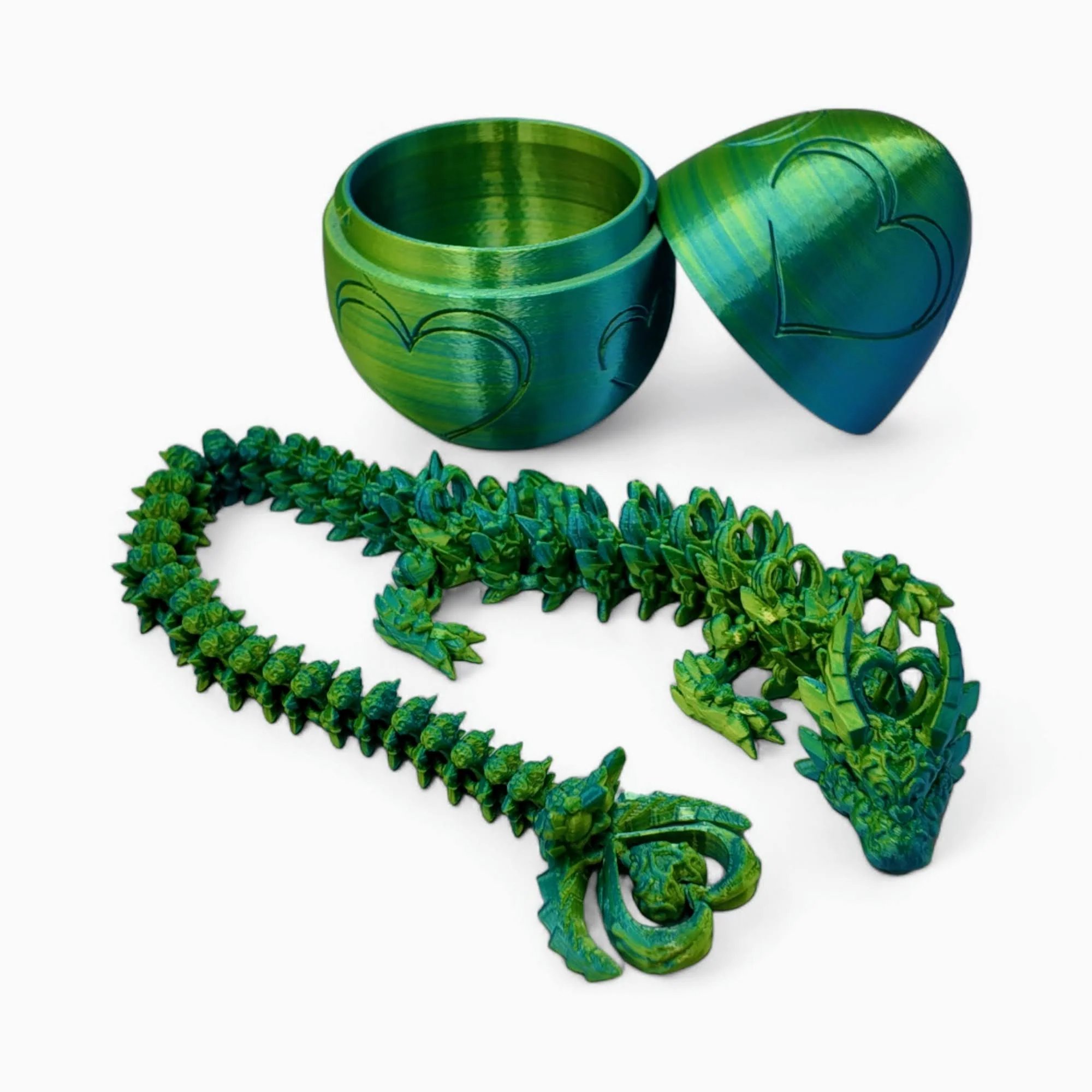 Heart Dragon Egg - 17" Dragons Articulating Joints - Mushroom Themed - Image 46