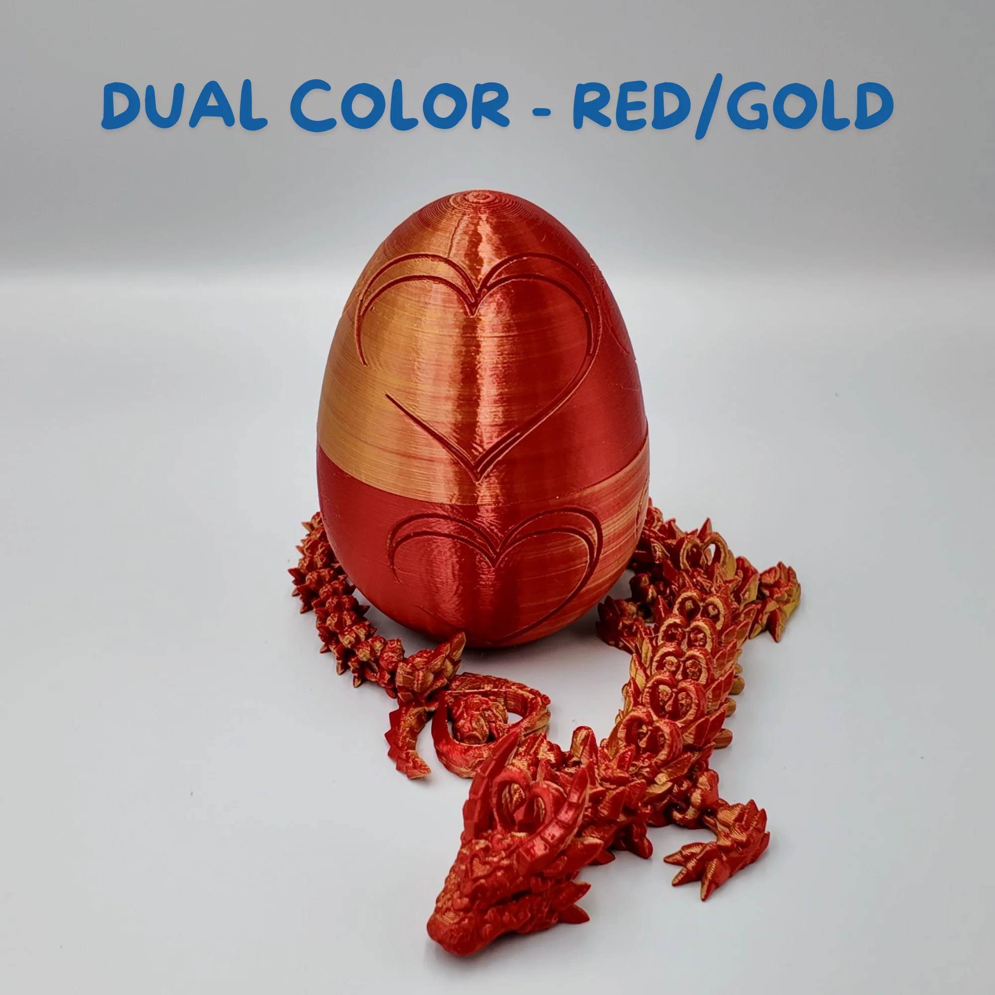 Heart Dragon Egg - 17" Dragons Articulating Joints - Mushroom Themed - Image 9