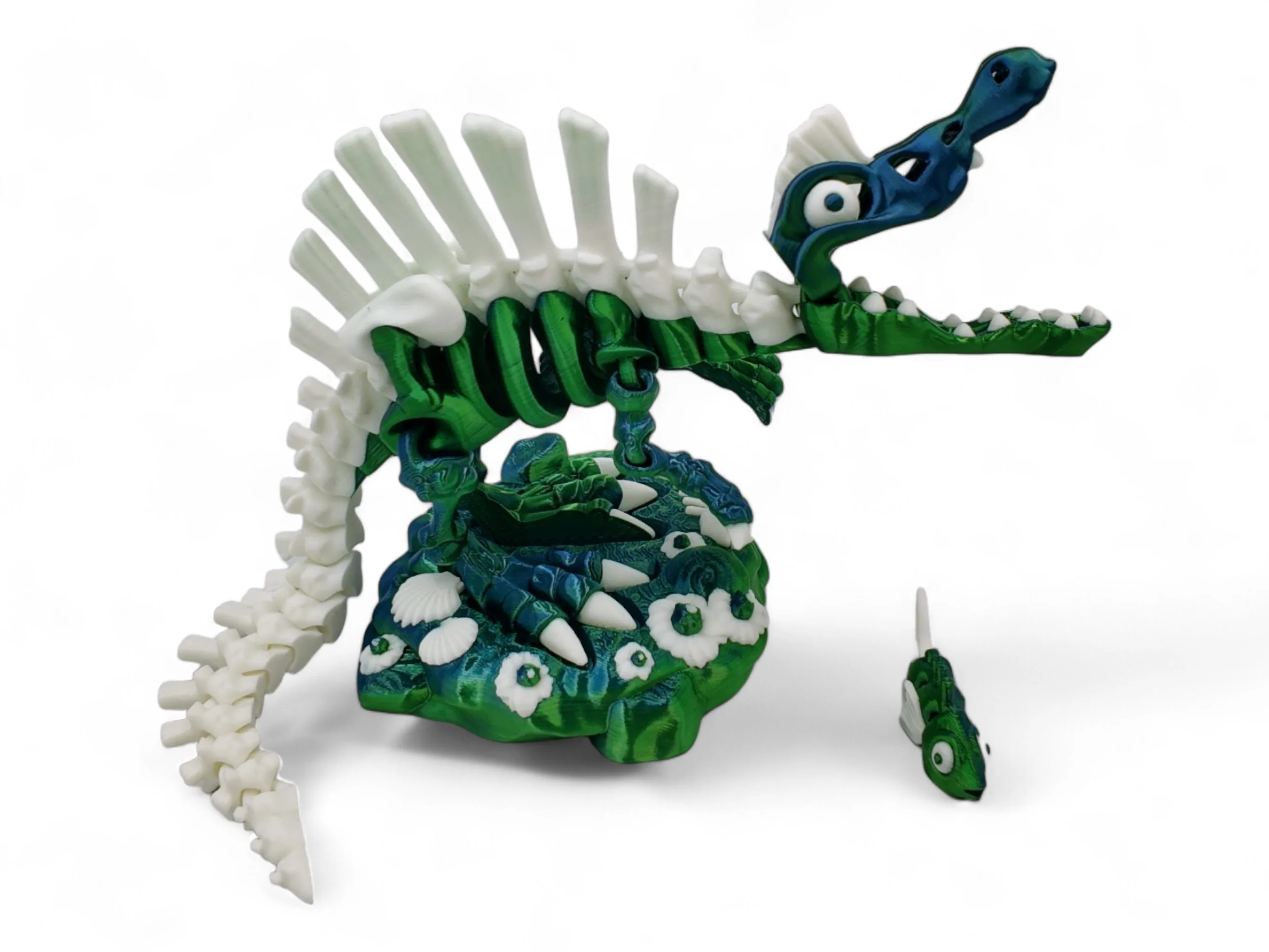 Spinosaurus Dinosaur Fidget Toy - Includes Prehistoric Stand and Fish - Image 13