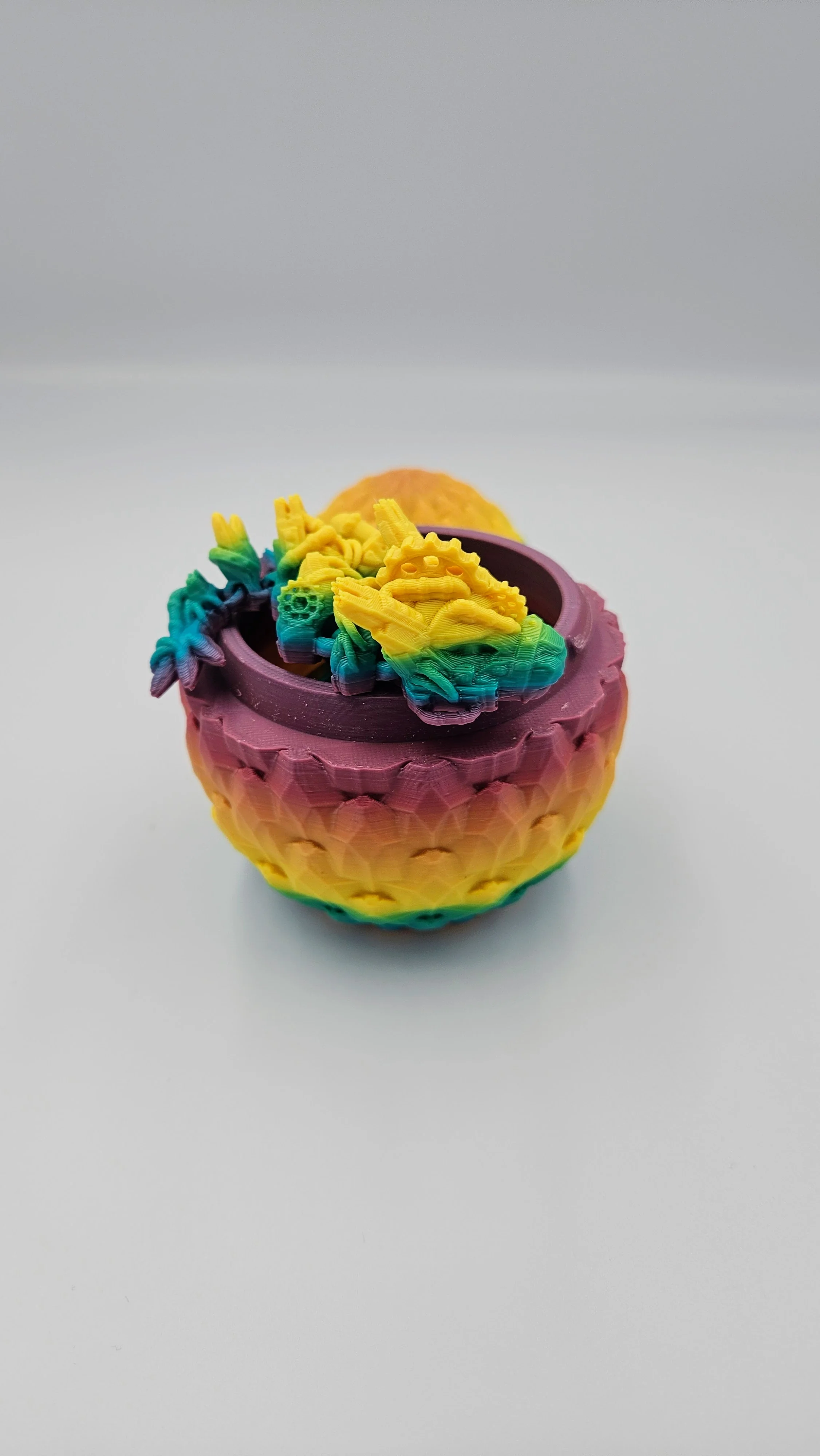 Steampunk Themed Dragon Egg - 14" Articulating Dragon - Image 13