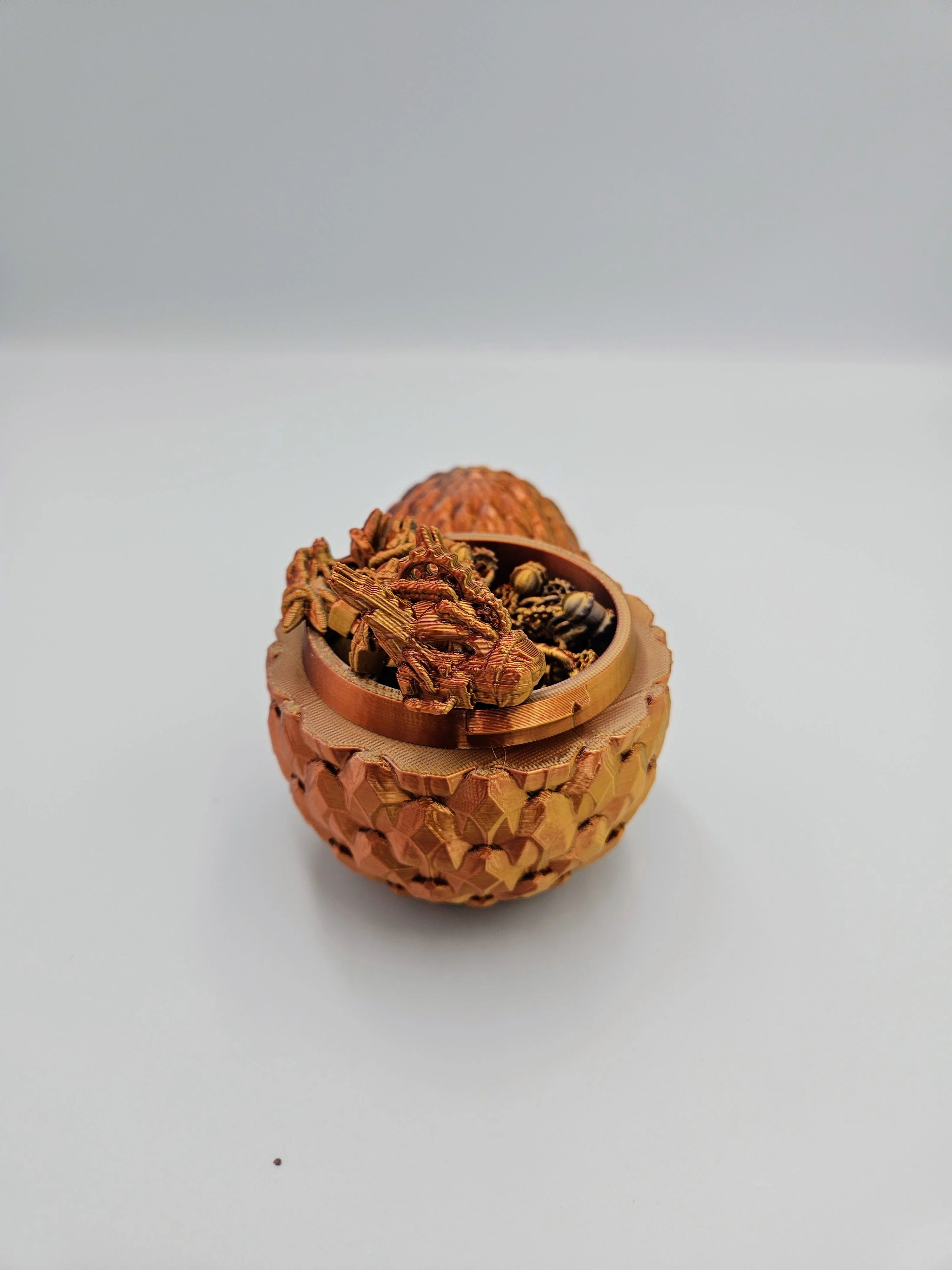 Steampunk Themed Dragon Egg - 14" Articulating Dragon - Image 19