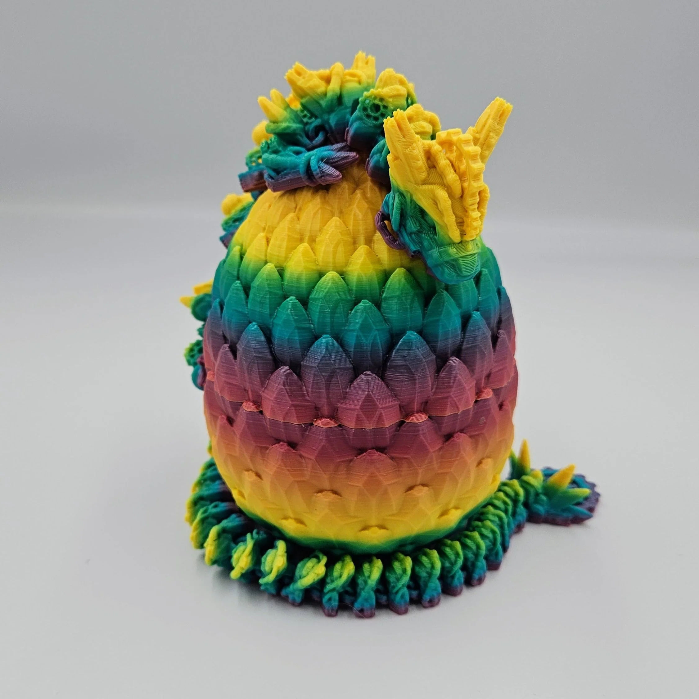 Steampunk Themed Dragon Egg - 14" Articulating Dragon - Image 9