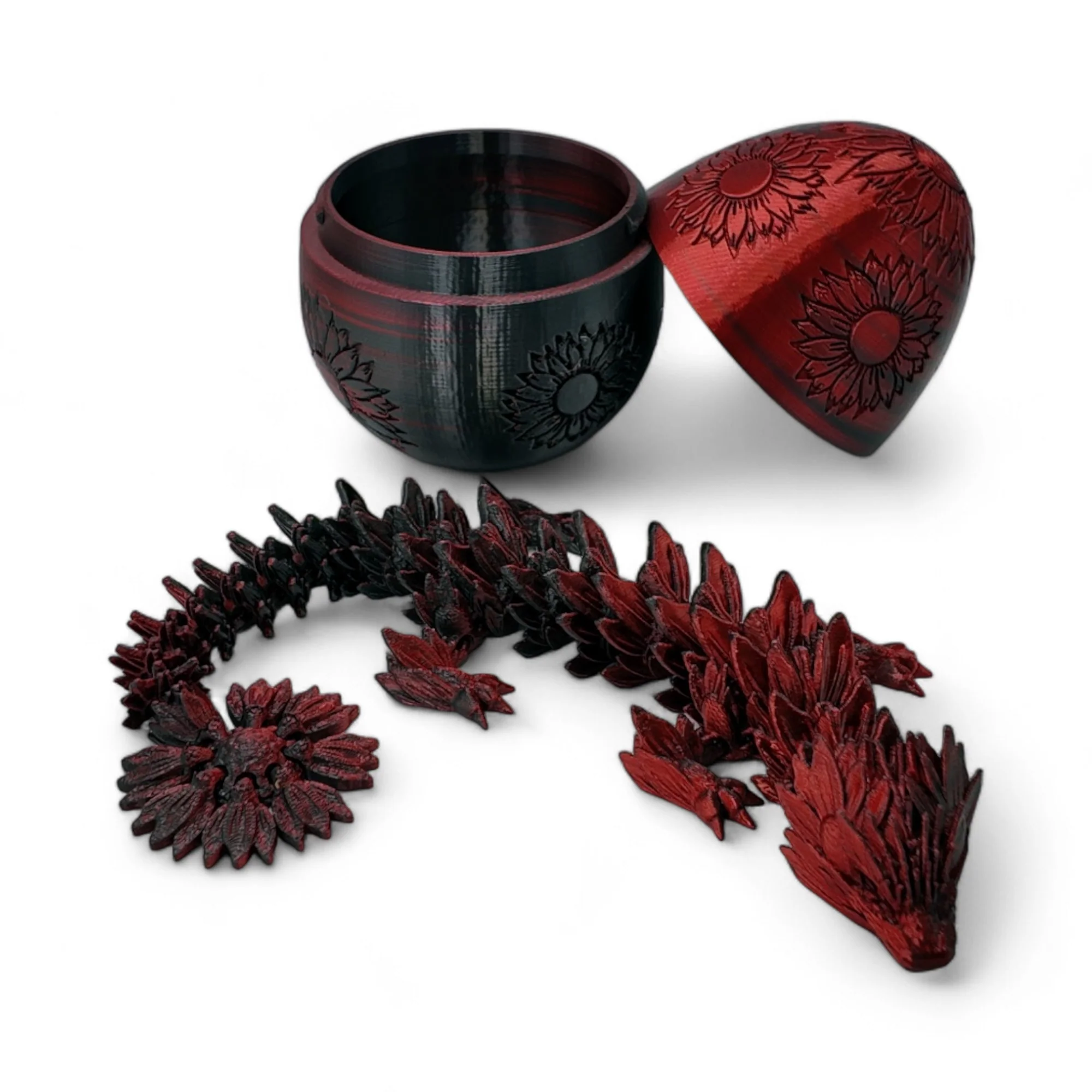 Sunflower Dragon Egg - 12.5" Dragons Articulating Joints - Sunflower Themed - Image 31