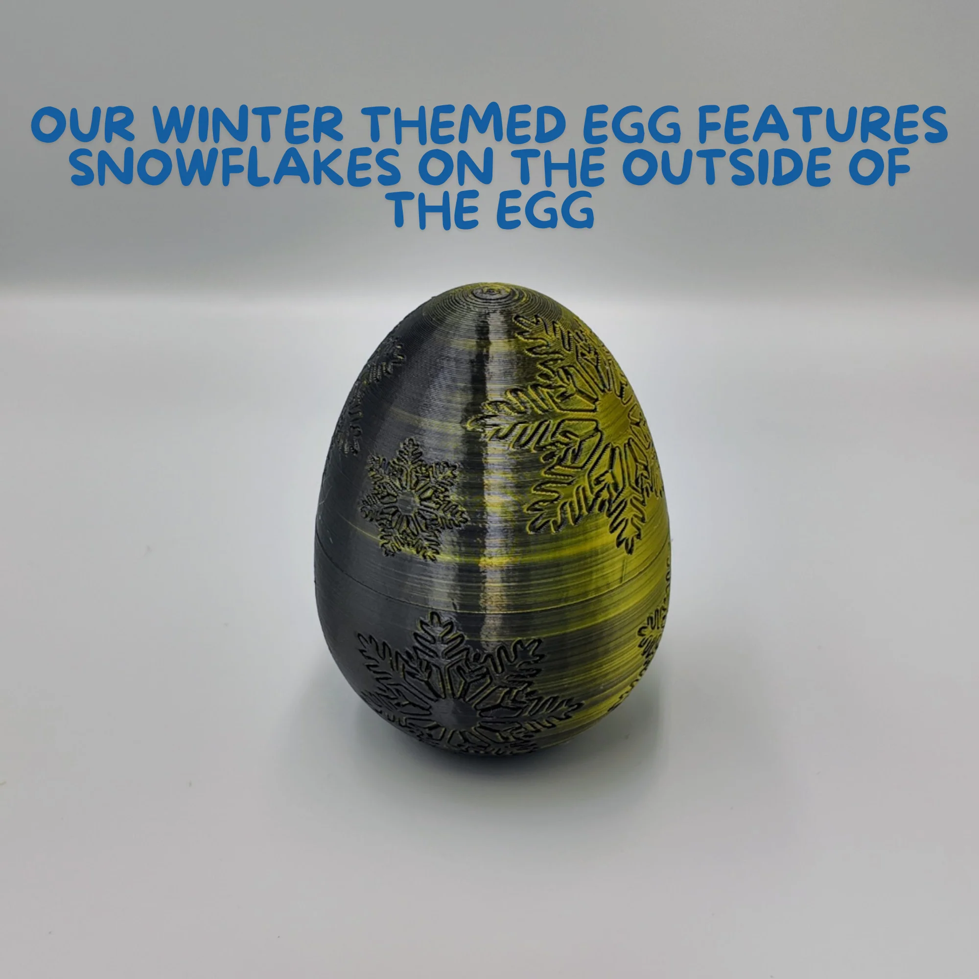 Winter Dragon Egg - 11" Dragons Articulating Joints - Snowflake Themed - Image 14