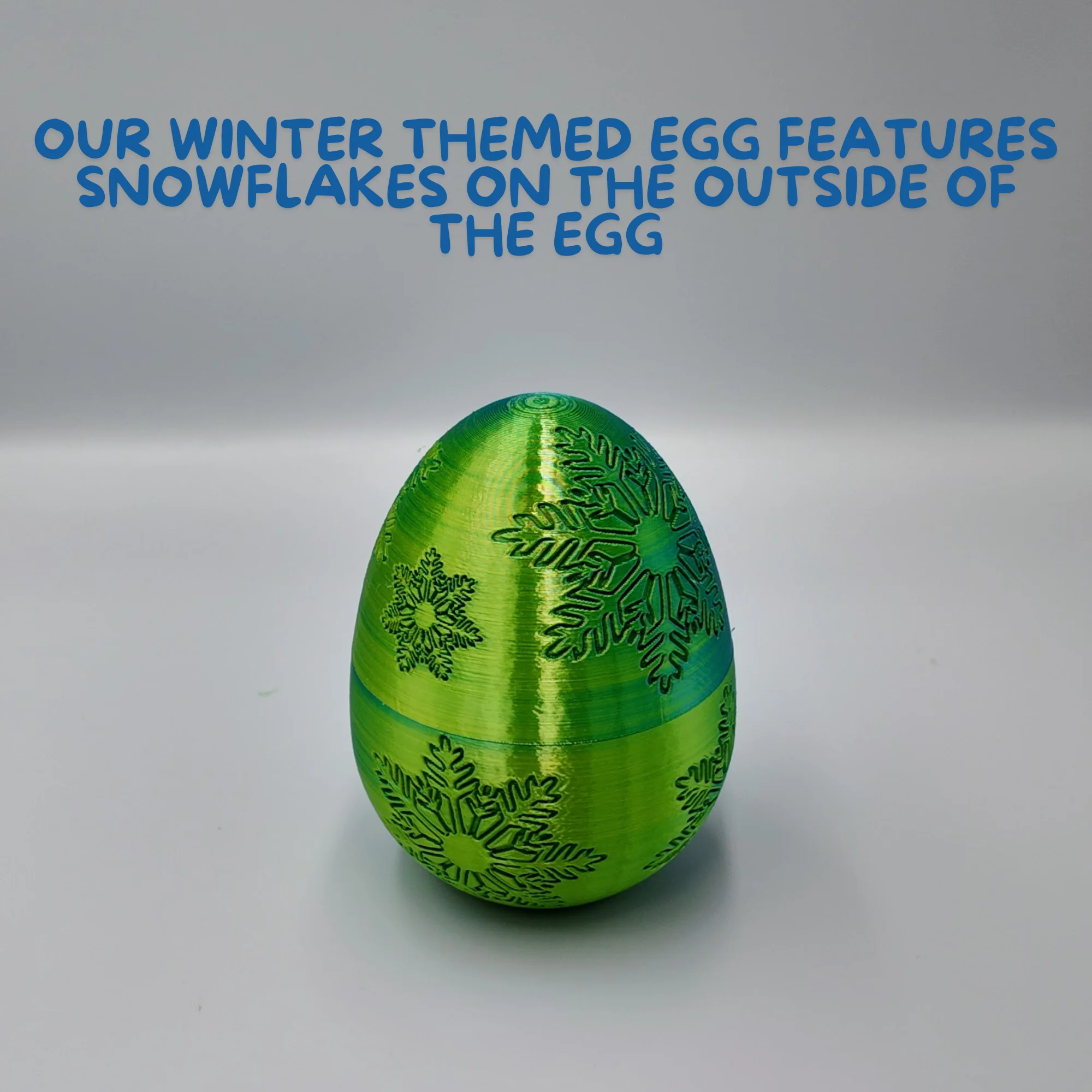 Winter Dragon Egg - 11" Dragons Articulating Joints - Snowflake Themed - Image 32