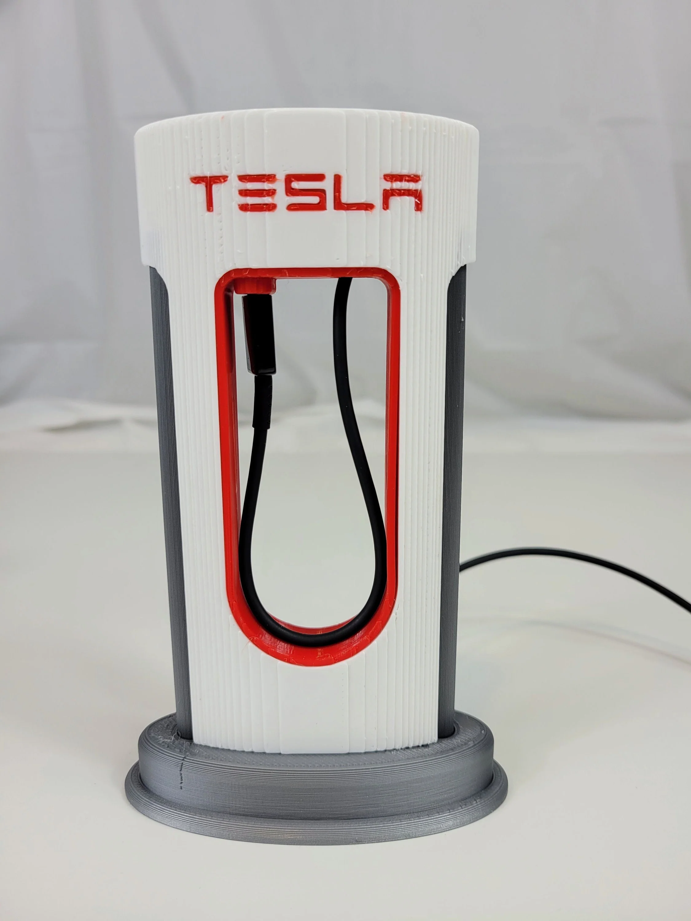 Tesla Desktop Supercharger Replica Charging Station Unique 3D Printed Toy - Image 3