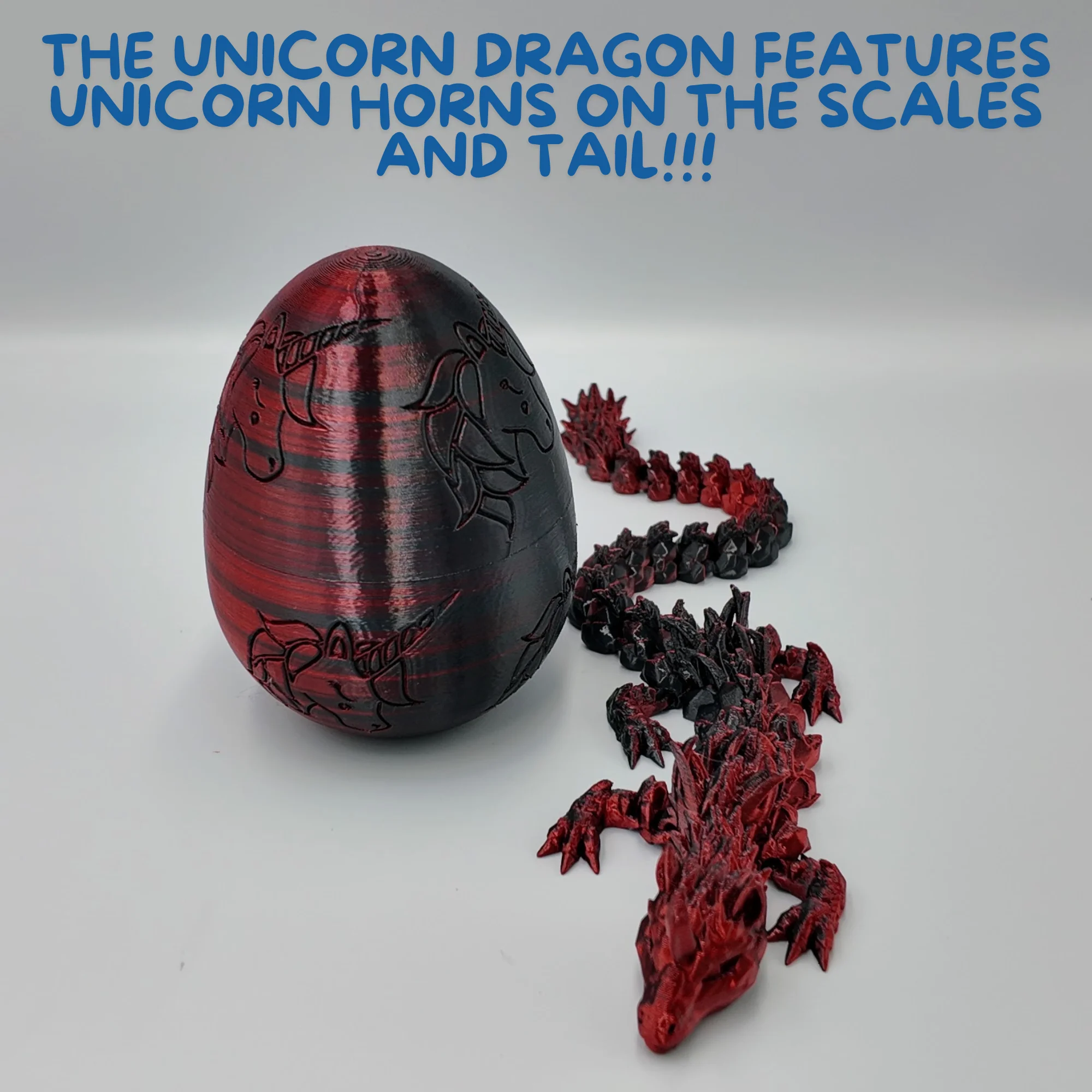 Unicorn Dragon Egg - 14.5" Dragons Articulating Joints - Unicorn Themed - Image 12