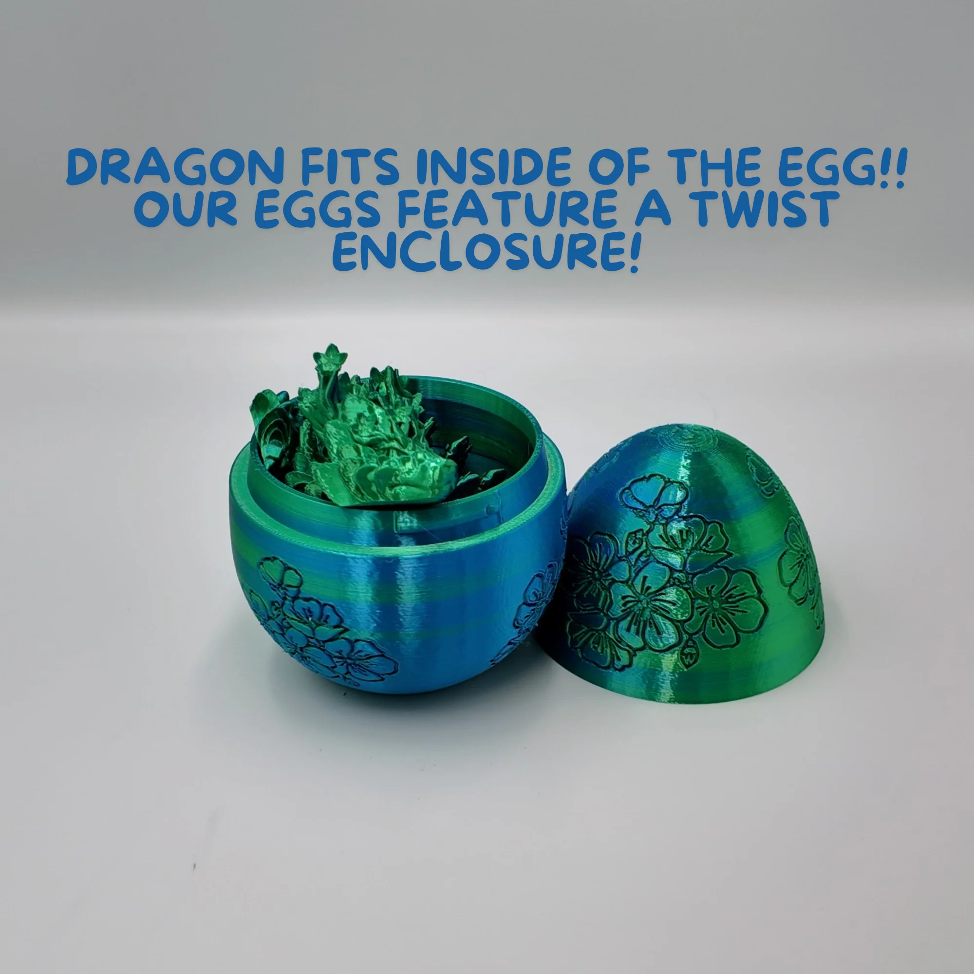 Cherry Blossom Dragon Egg - 14" Dragons Articulating Joints - Cherry Blossom Themed - Image 18