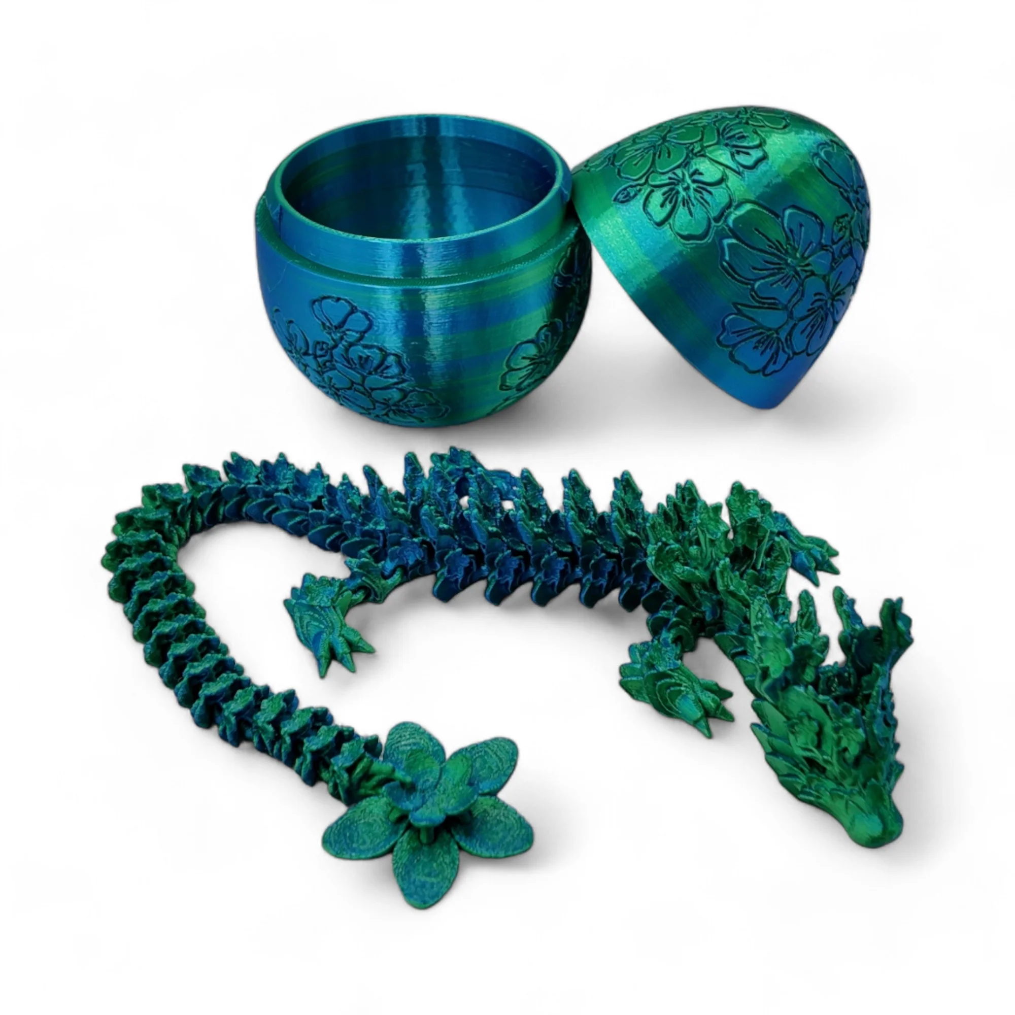 Cherry Blossom Dragon Egg - 14" Dragons Articulating Joints - Cherry Blossom Themed - Image 38