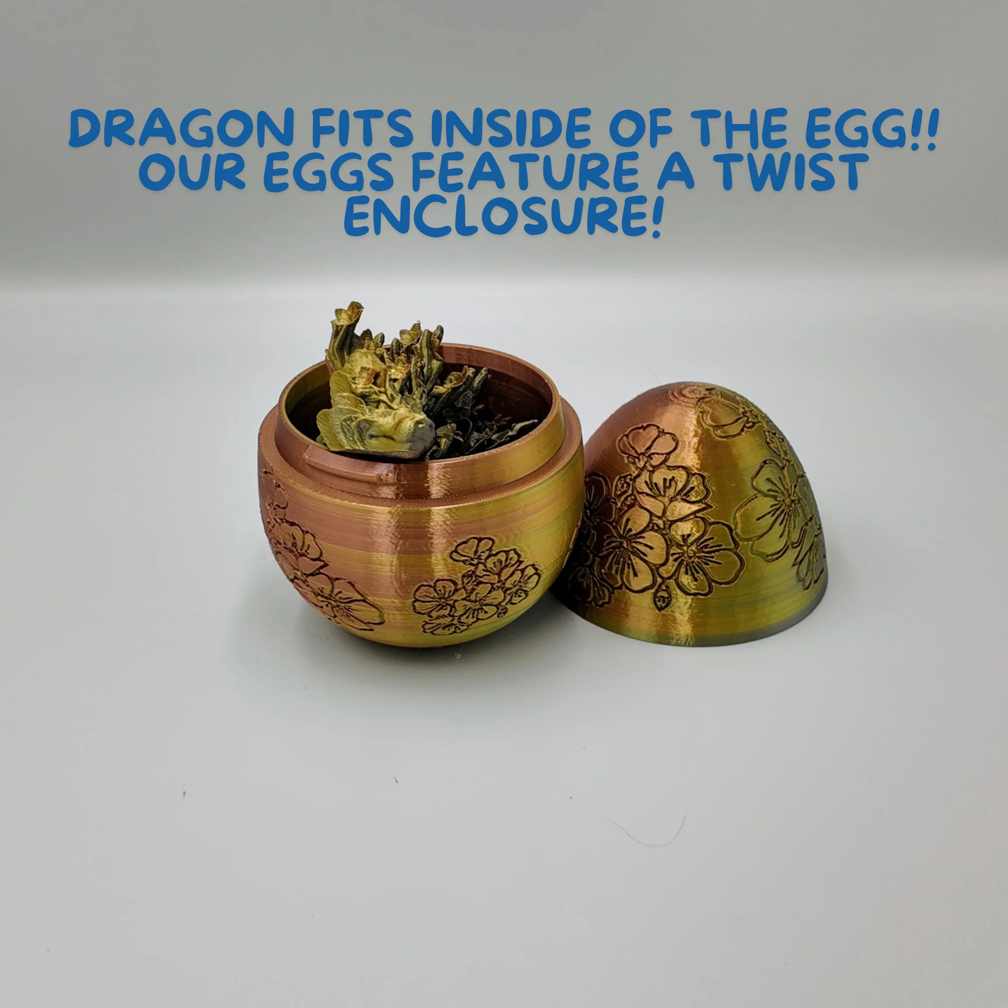Cherry Blossom Dragon Egg - 14" Dragons Articulating Joints - Cherry Blossom Themed - Image 44