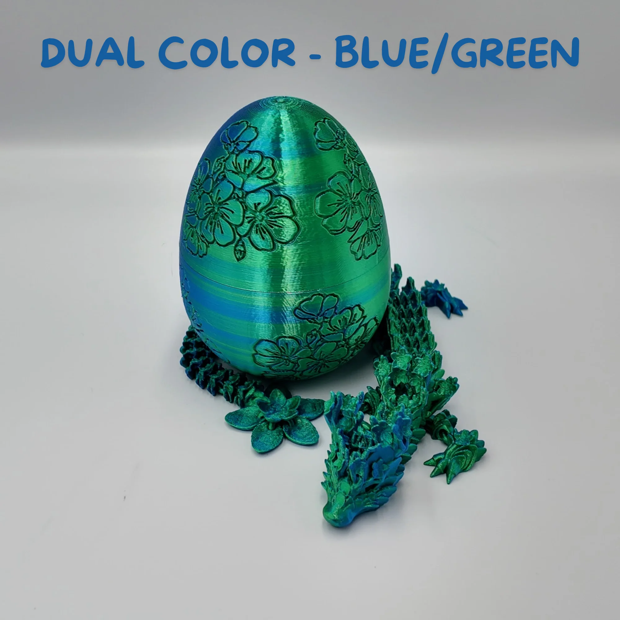 Cherry Blossom Dragon Egg - 14" Dragons Articulating Joints - Cherry Blossom Themed - Image 9